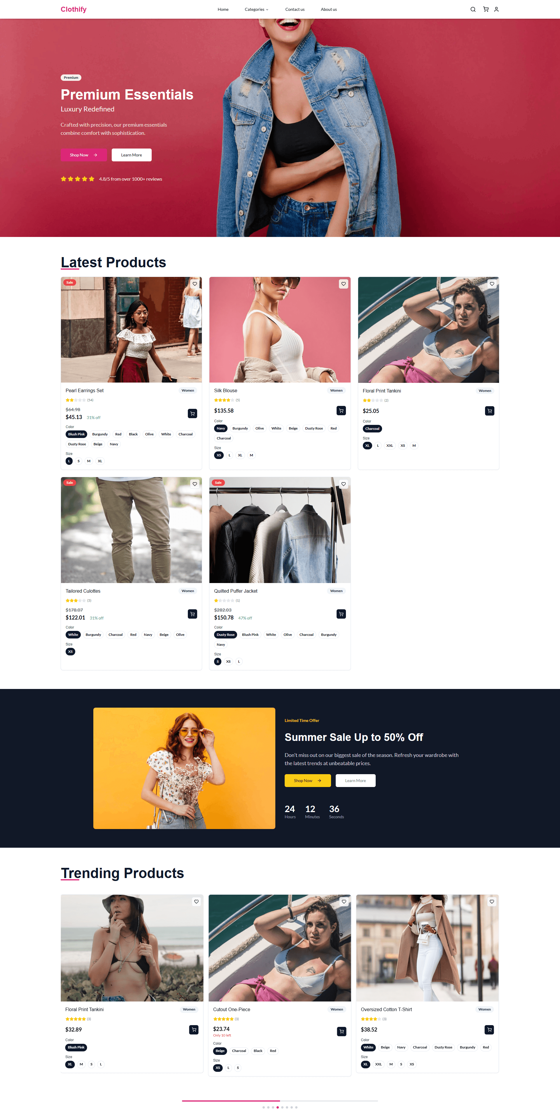 Clothify Fashion E-Commerce Platform