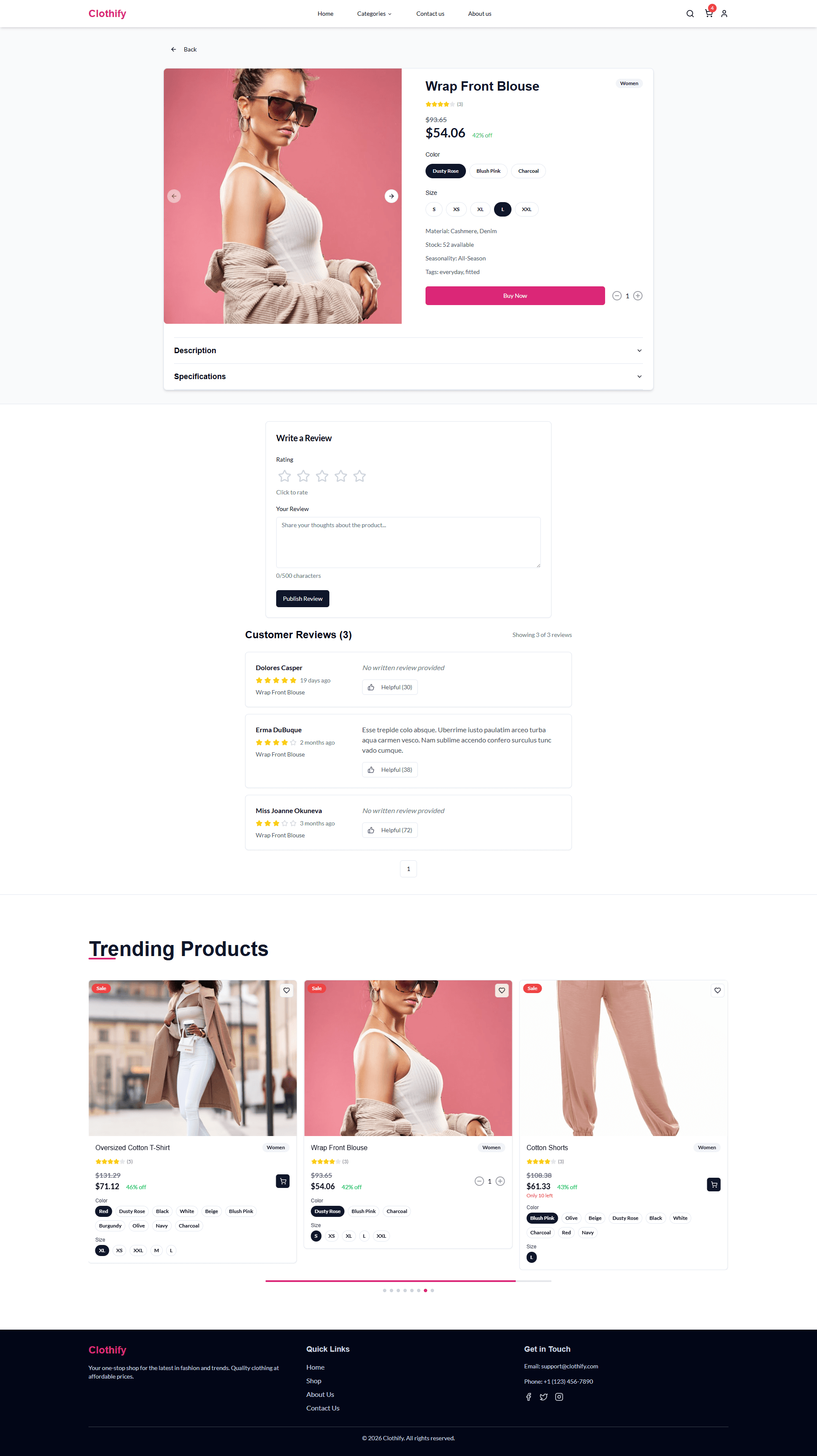 Clothify – Fashion E-Commerce & Analytics